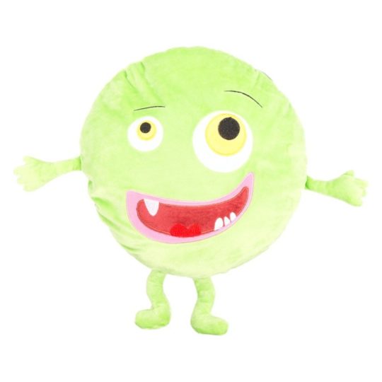 Kids Green Monster Cushion