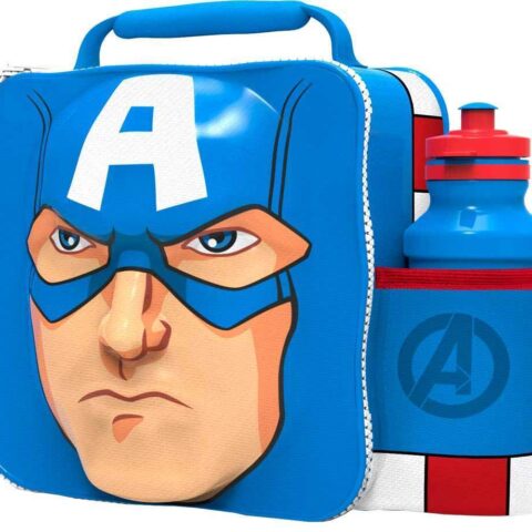 Captain America Insulated 3D Lunch Bag