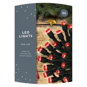 Christmas 20 Red LED Lights