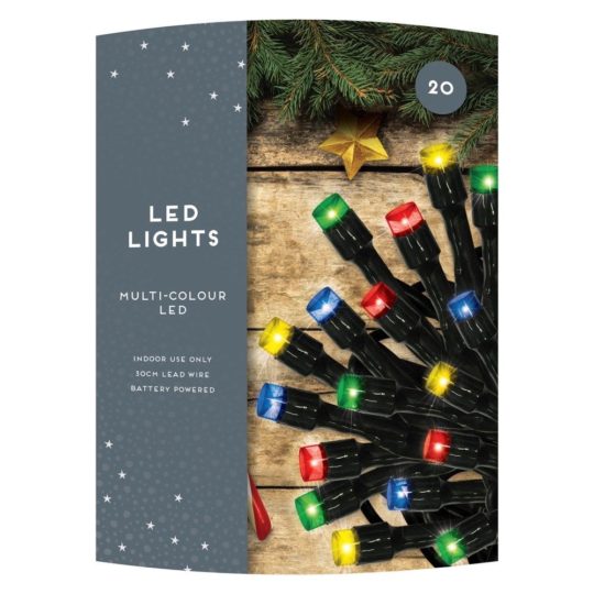 Christmas Multicoloured 20 LED Lights