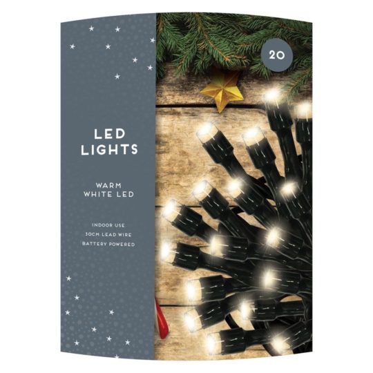 Christmas Warm White 20 LED Lights